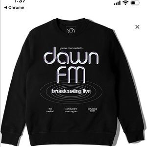 The Weeknd official Dawn FM crew neck